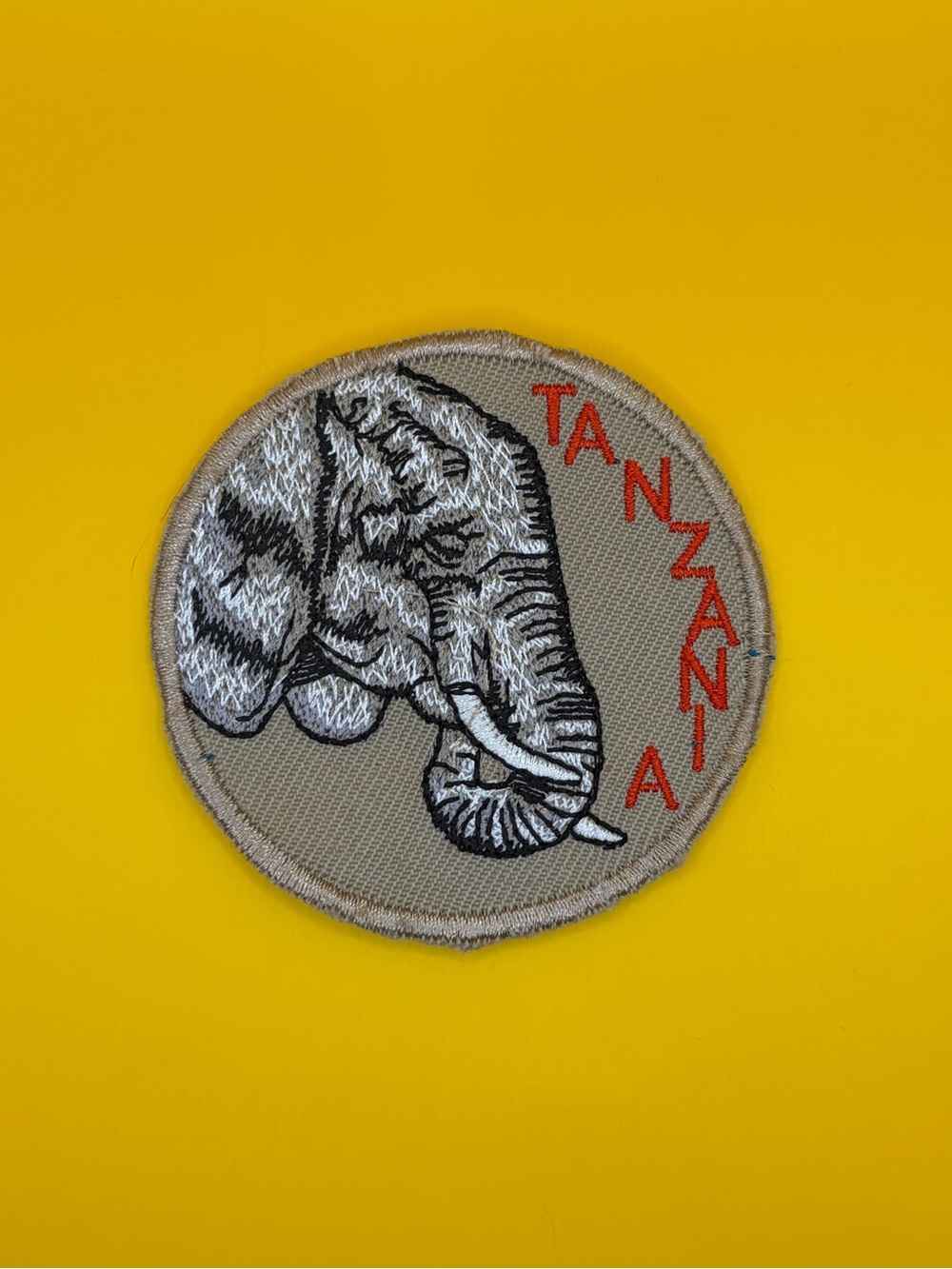 Vintage Tanzania Elephant Safari Patch